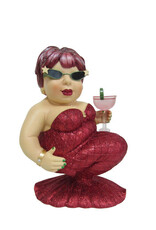 December Diamonds Mermaids Red Margarita Display Figure LG 14H