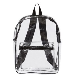 DIGS-N-GIFTS Clear PVC Backpack | Black