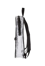 DIGS-N-GIFTS Clear PVC Backpack | Black