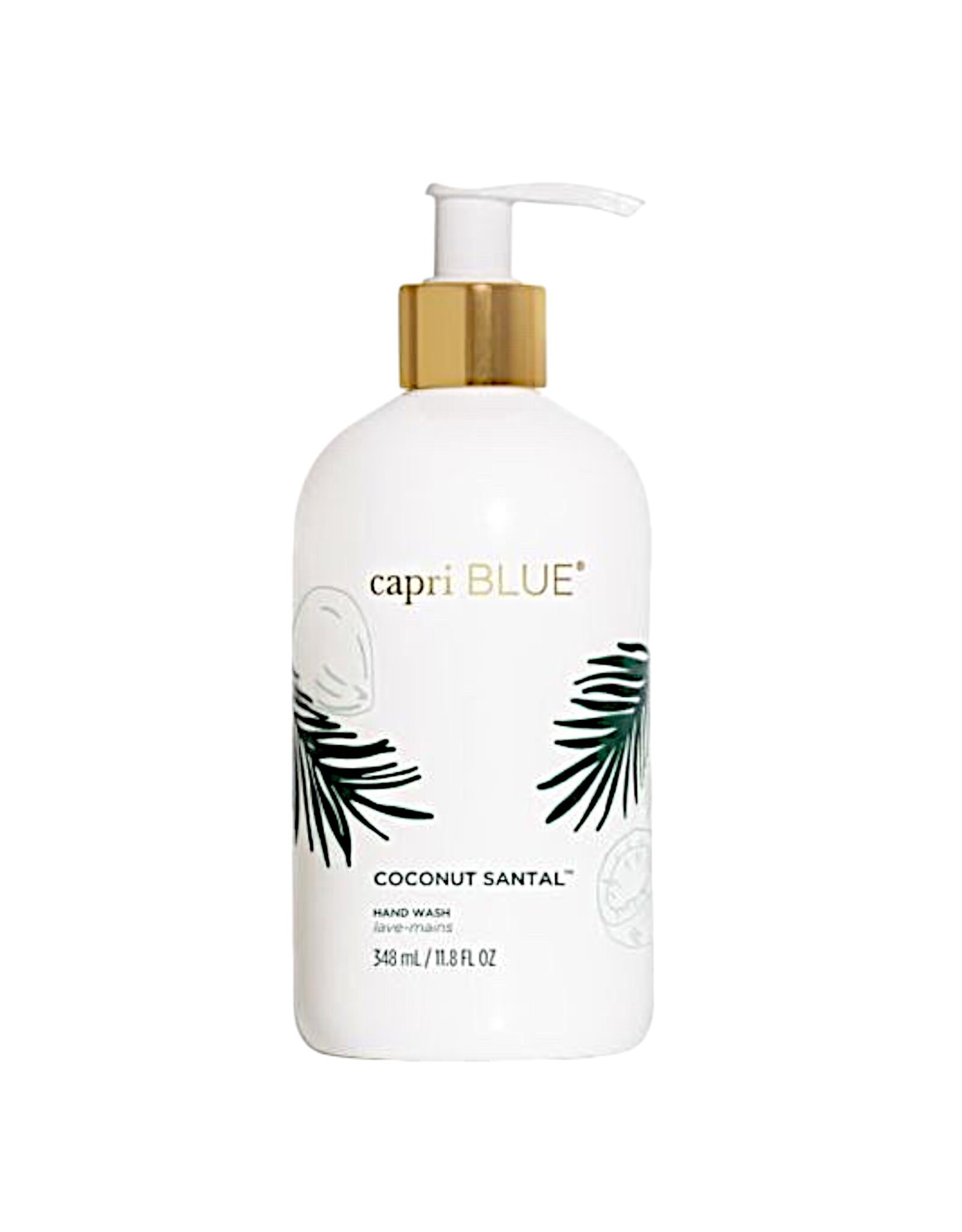 capri BLUE Coconut Santal Hand Wash 11.8 Oz Bottle W Pump Dispenser