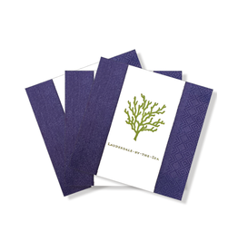 Caspari Lauderdale-By-The-Sea Cocktail Napkins 24pk Coral Reef DB
