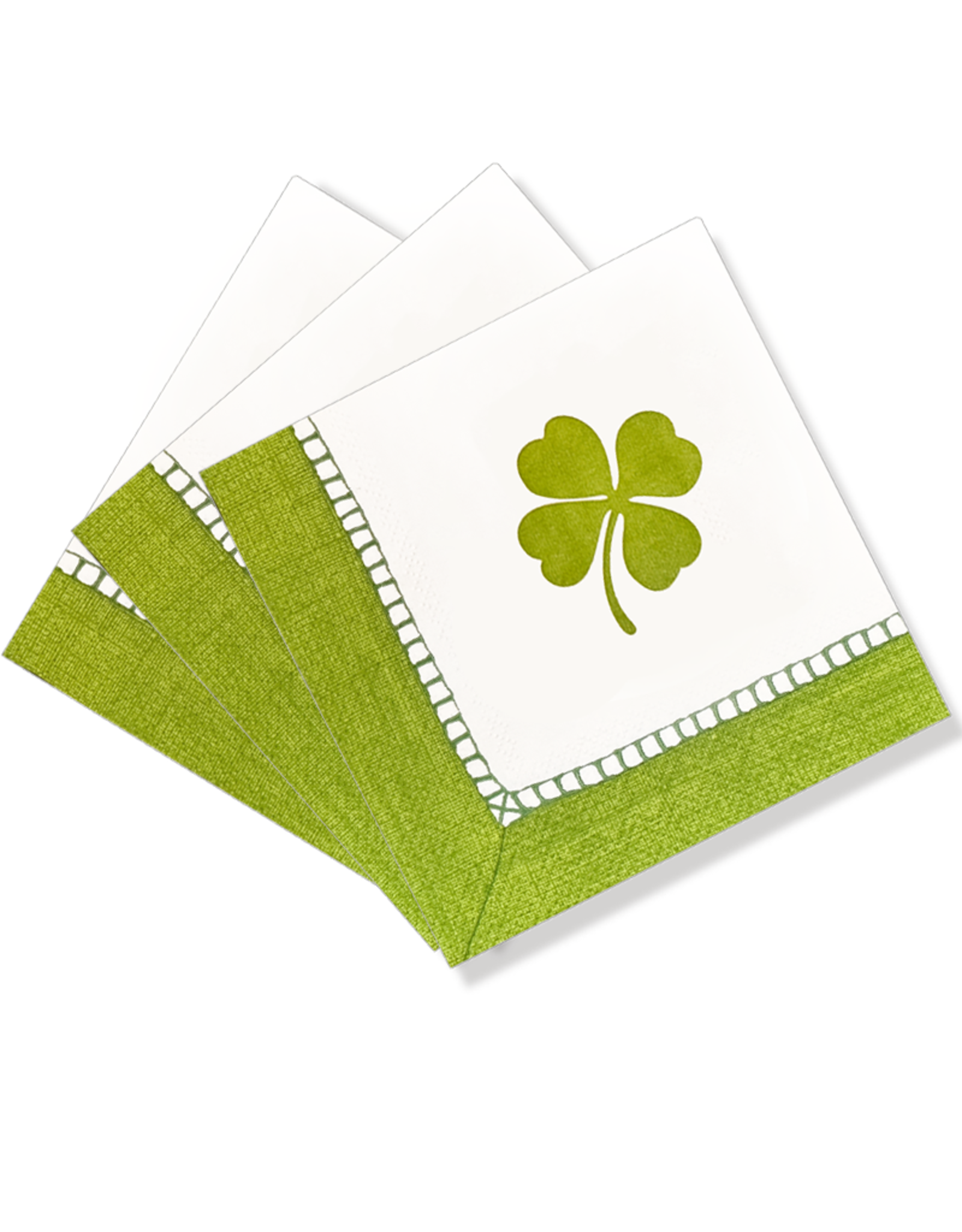 Caspari Irish St Patrick's Day Napkins 24pk Shamrock