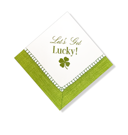 Caspari Irish St Patrick's Day Napkins 24pk Lets Get Lucky