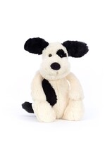 JellyCat Bashful Black and Cream Puppy