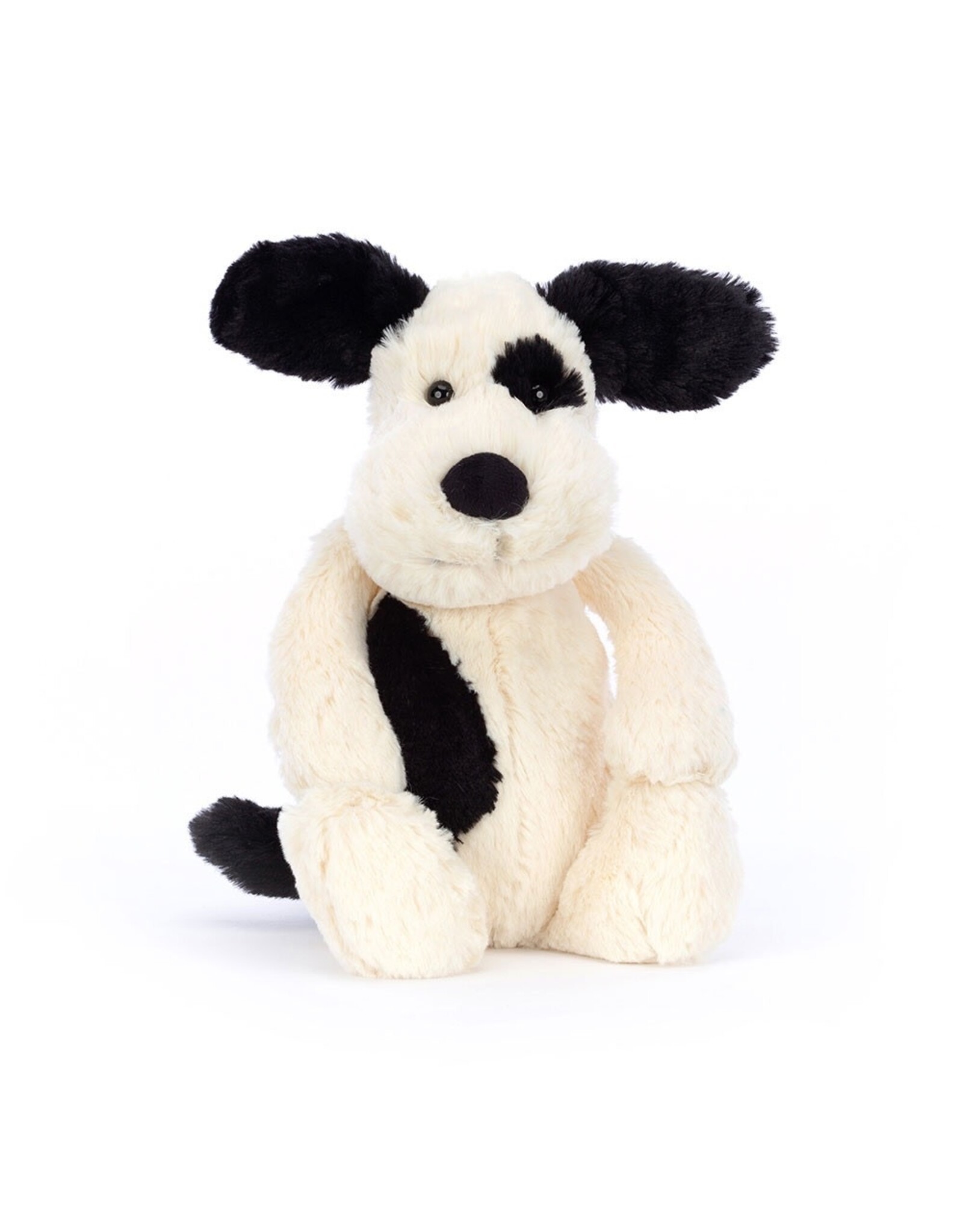 JellyCat Bashful Black and Cream Puppy