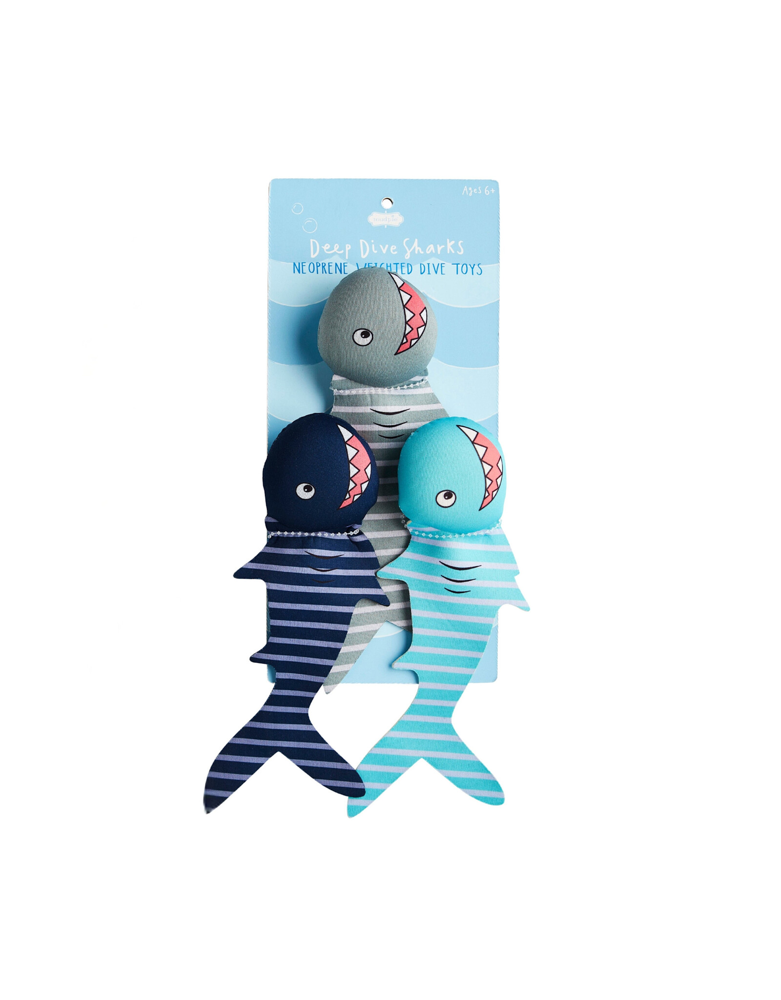 Mud Pie Shark Neoprene Dive Toys Set of 3