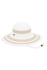 Sun N Sand Womens Hats Straw And Ribbon Floppy Brim - White Sun N Sand Womens Hats Straw And Ribbon Floppy Brim - White