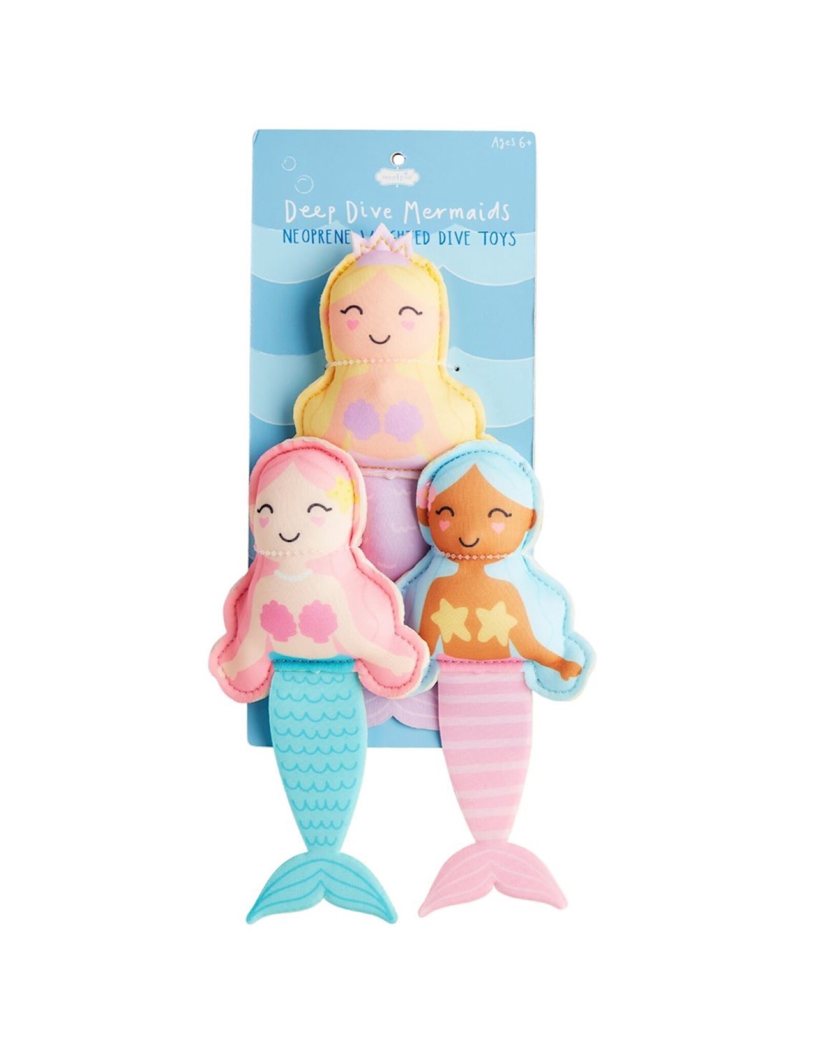 Mud Pie Mermaid Neoprene Dive Toys Set of 3