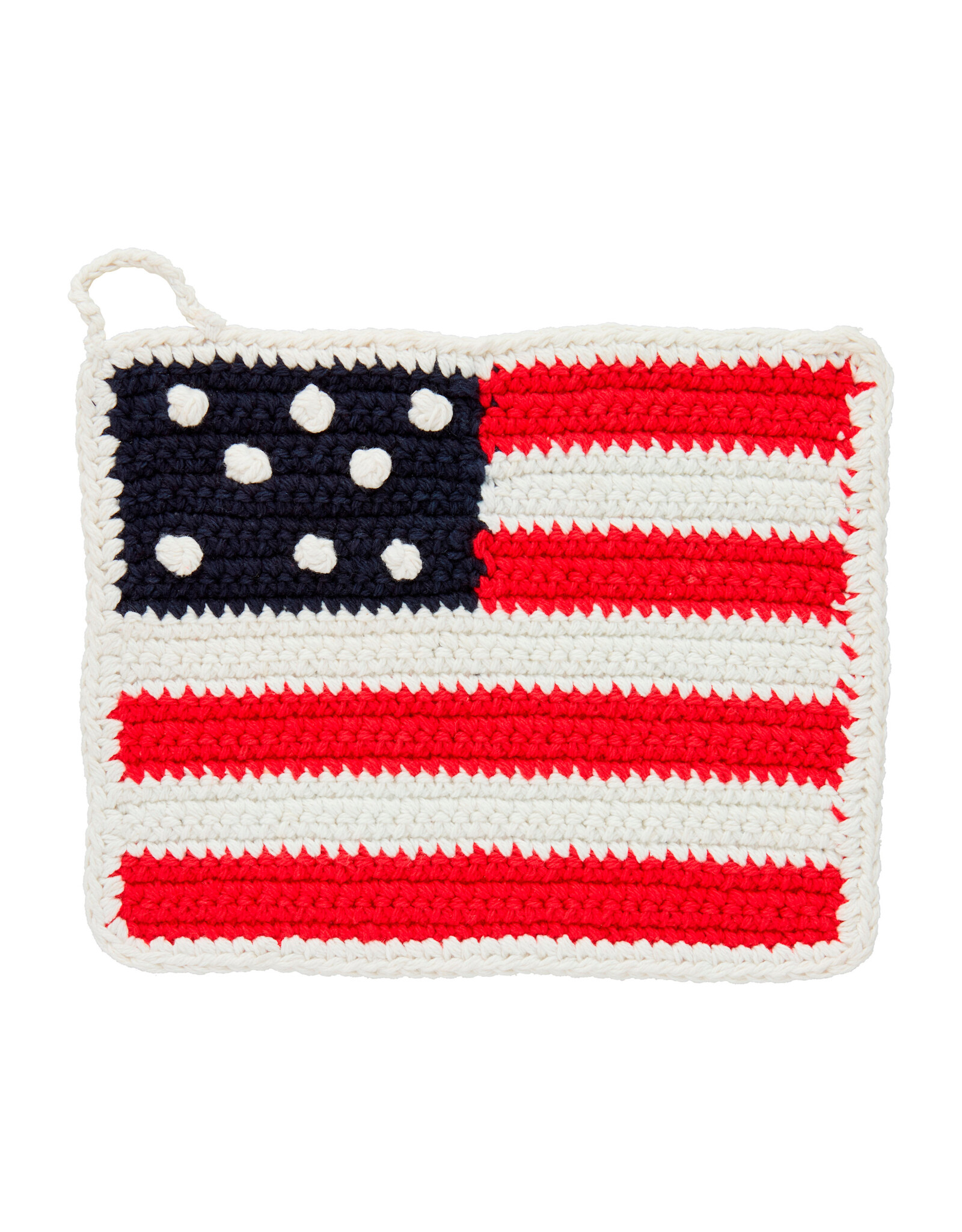 Mud Pie Patriotic Americana American Flag Pot Holder Trivet