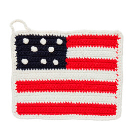 Mud Pie Patriotic Americana American Flag Pot Holder Trivet