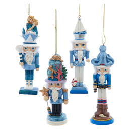 Kurt Adler Hollywood Nutcrackers 5” Nautical Ornaments 4 Assorted