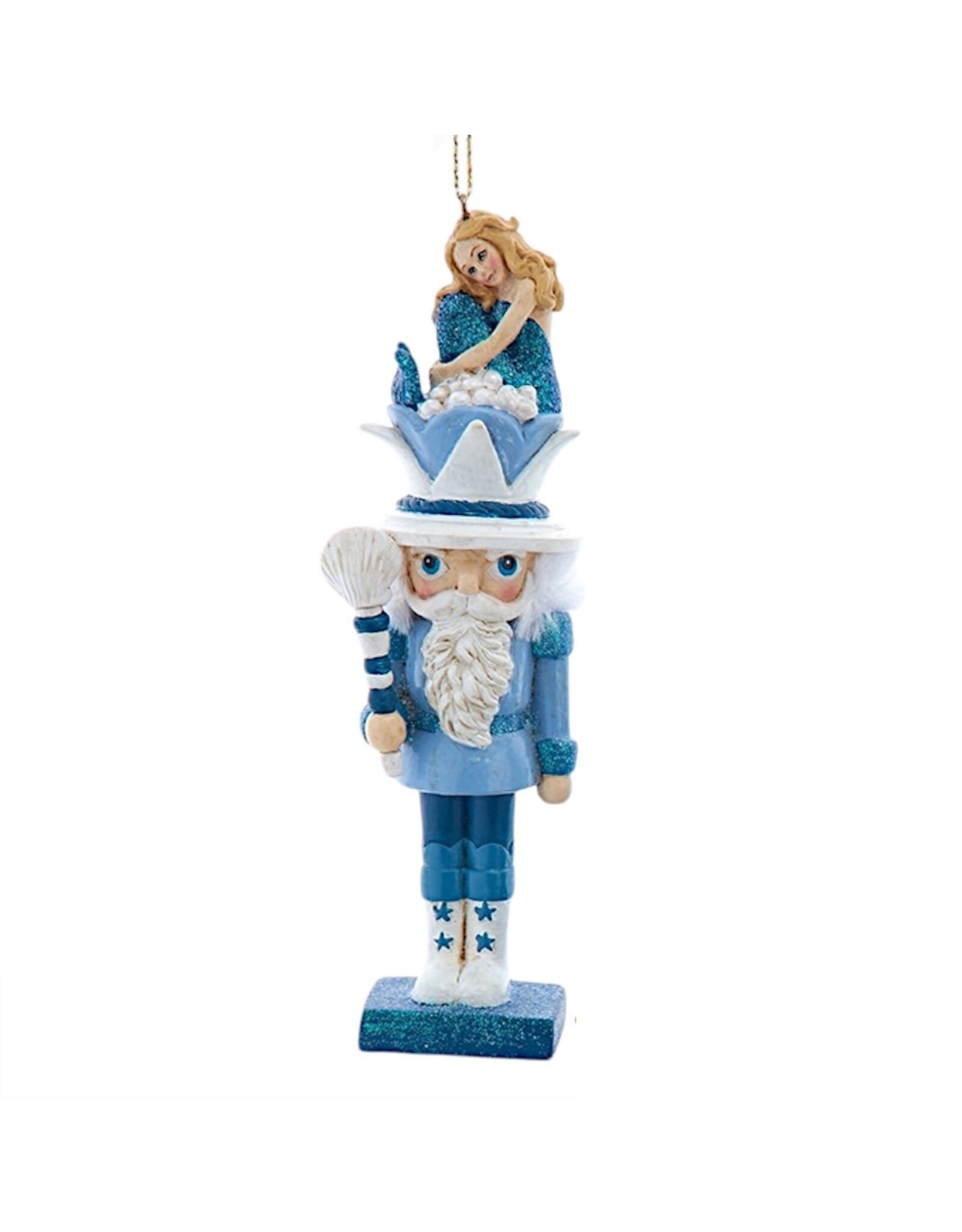 Kurt Adler Hollywood Nautical Nutcracker Ornament 5” Mermaid
