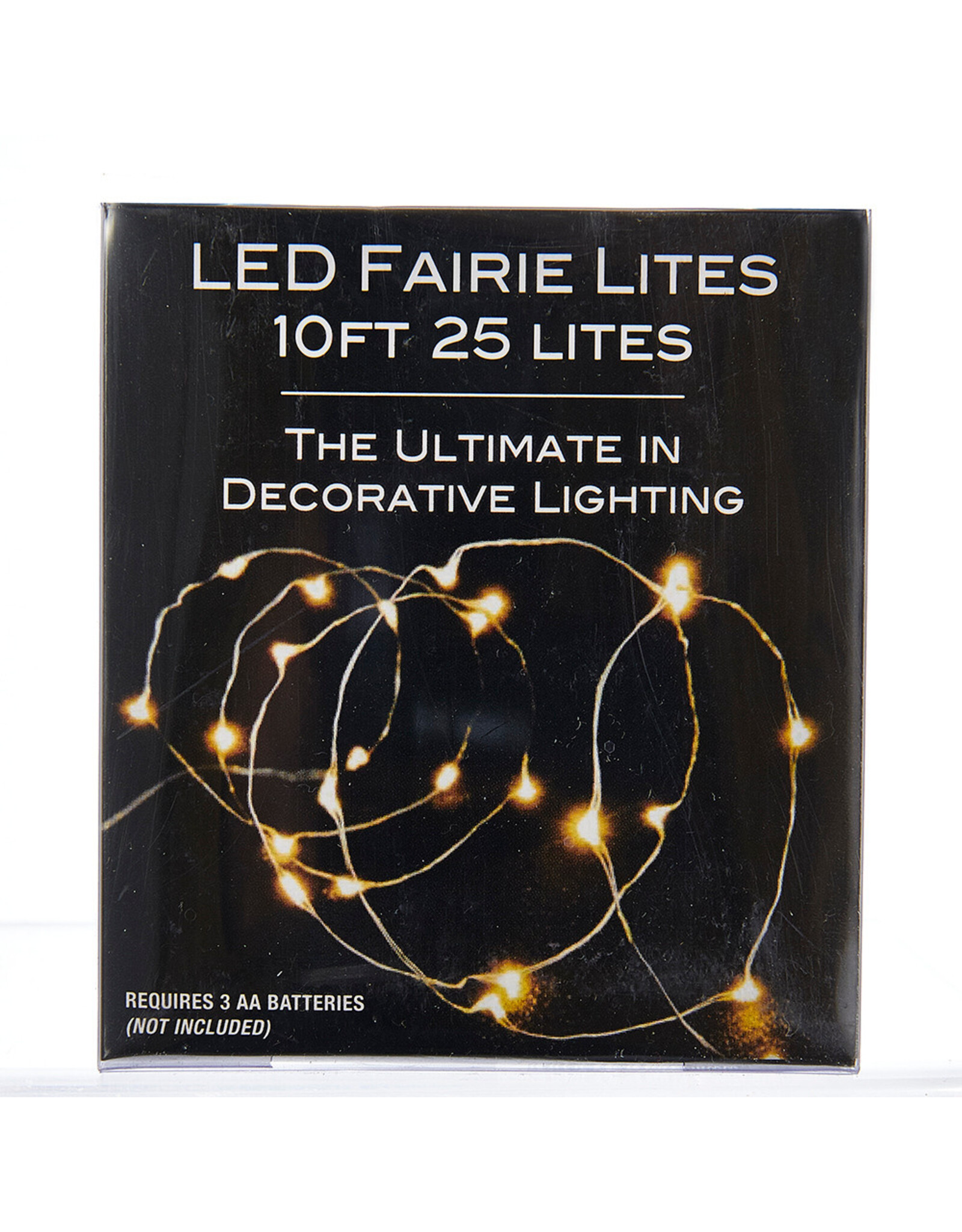 Kurt Adler LED Fairy Lights 10FT 25 Lite Warm White Battery Operated