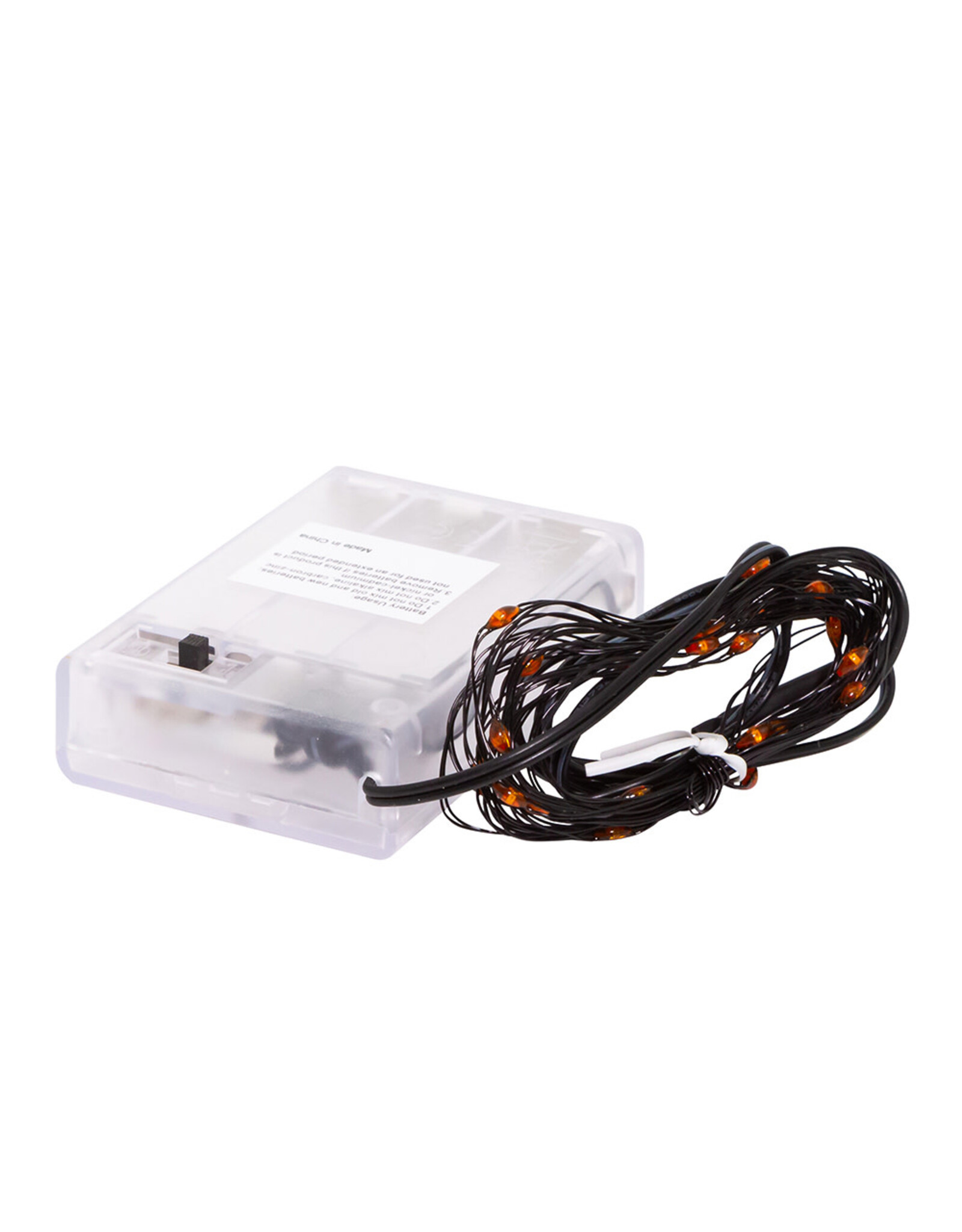 Kurt Adler Halloween LED Fairy Lights 10FT 25 Lite Orange B/O