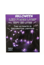 Kurt Adler Halloween LED Fairy Lights 10FT 25 Lite Purple B/O