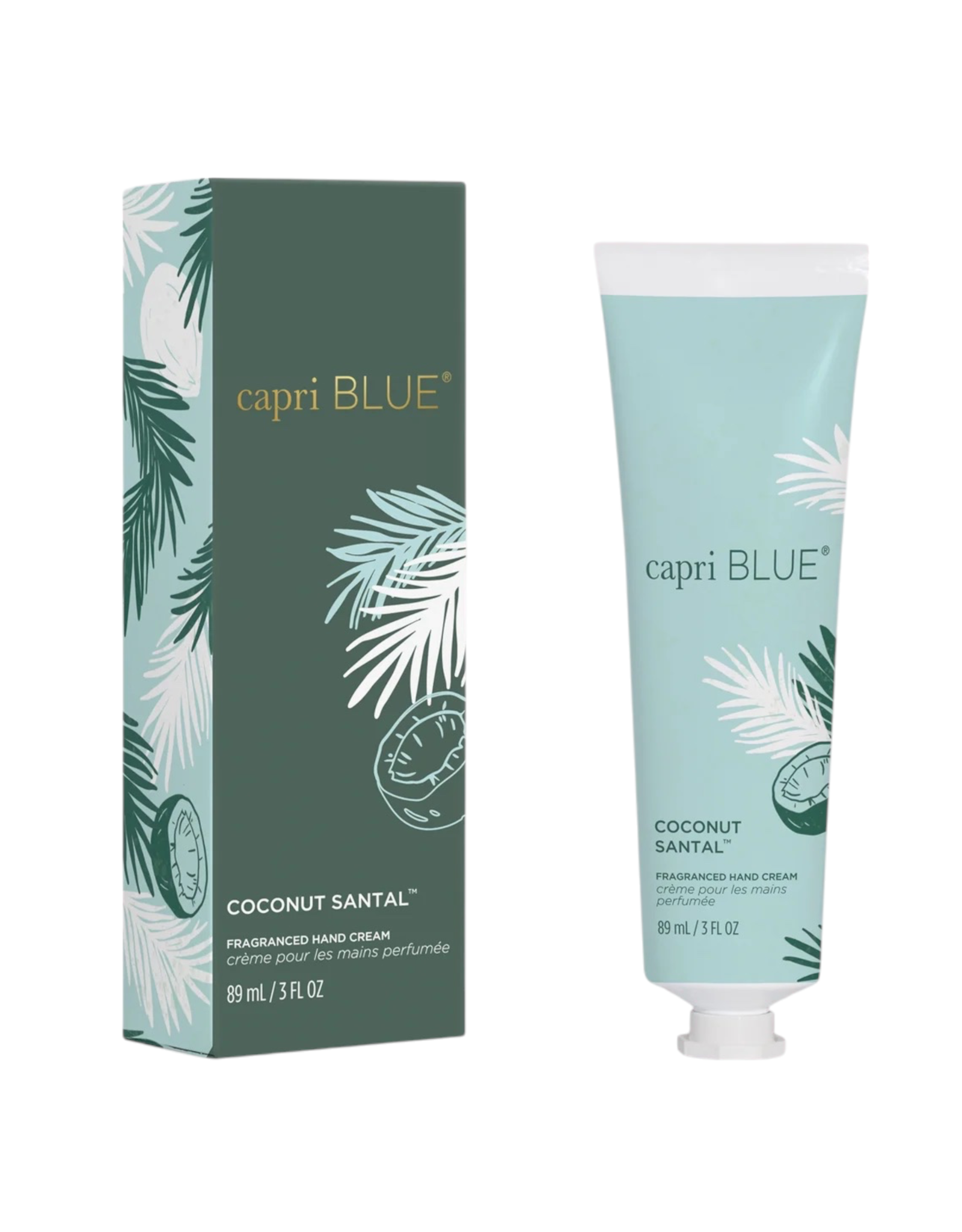 capri BLUE Coconut Santal Flora Hand Cream Skin Care 3 Oz