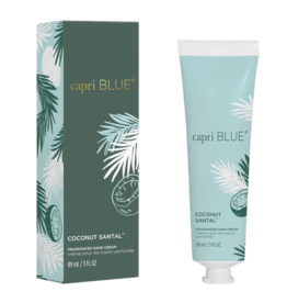 capri BLUE Coconut Santal Flora Hand Cream Skin Care 3 Oz
