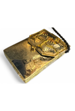 Hammered Metal Crossbody Bag | Beach w Palm Trees