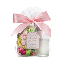 Aromatique The Smell of Spring Gift Set Trio Votive Spray Potpourri