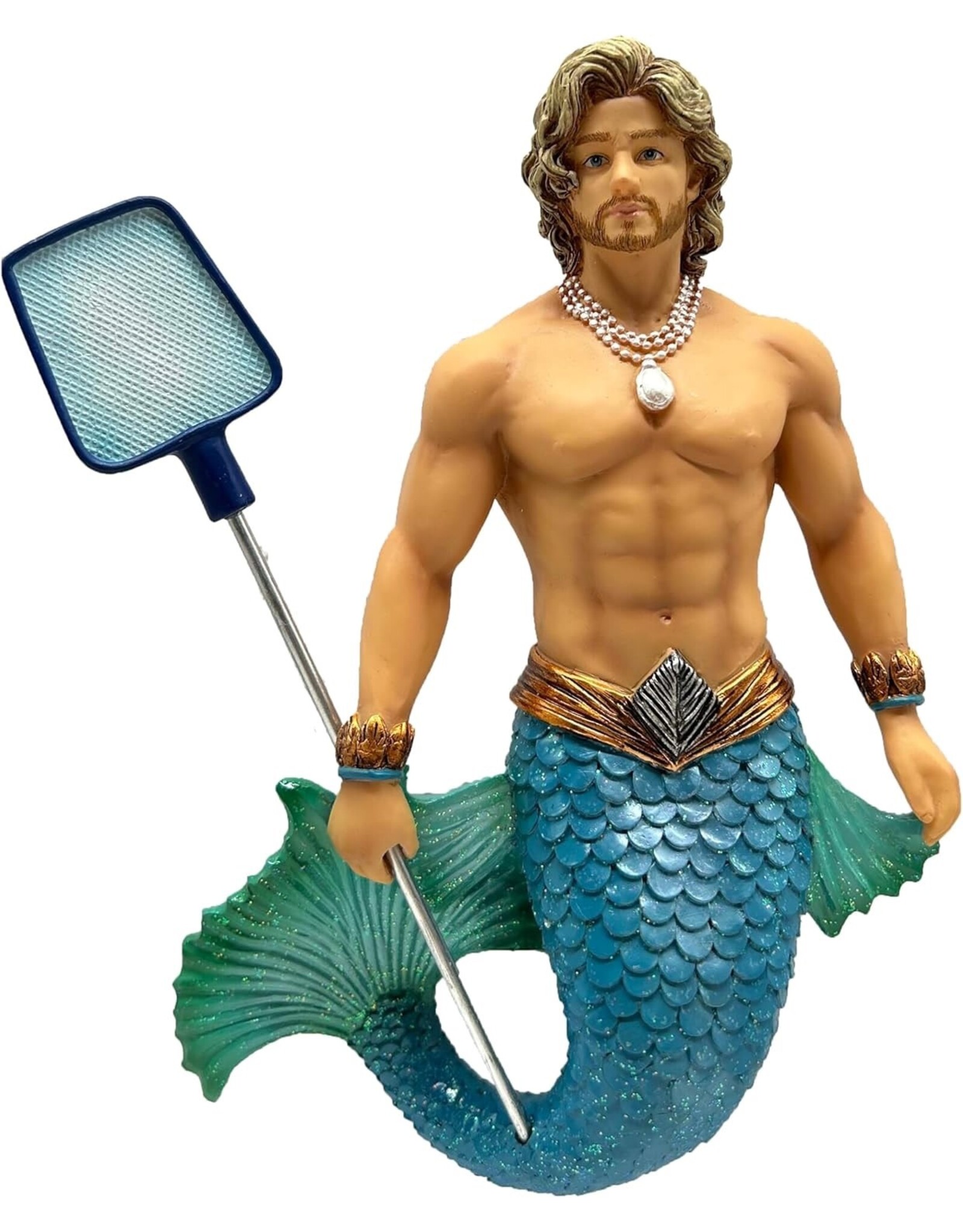 December Diamonds Cabana Rent Boy Merman Ornament 7 Inch