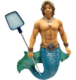 December Diamonds Cabana Rent Boy Merman Ornament 7 Inch