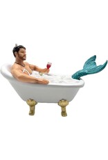December Diamonds Mr Bubbles Merman Ornament 7 Inch