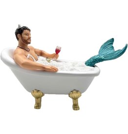 December Diamonds Mr Bubbles Merman Ornament 7 Inch