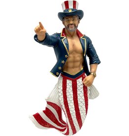 December Diamonds Guncle Sam Merman Ornament 7 Inch
