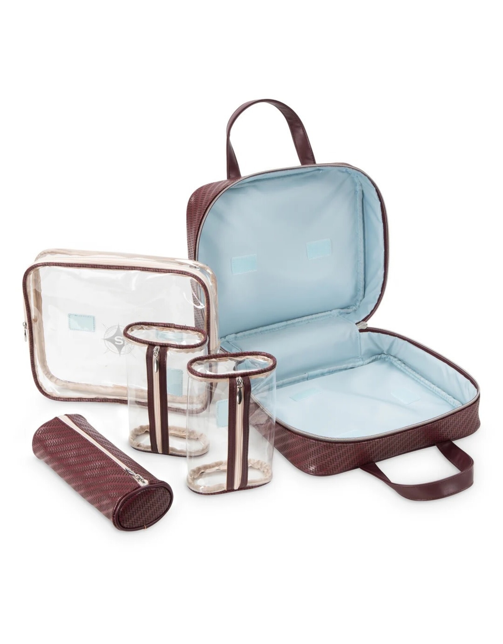 Stephanie Johnson Cosmetic Cases Martha Large Briefcase Rosewood RR