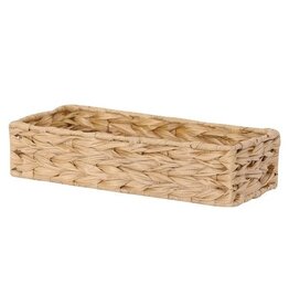 Mud Pie Hyacinth Basket 12x8 Inch Rectangular Storage Basket