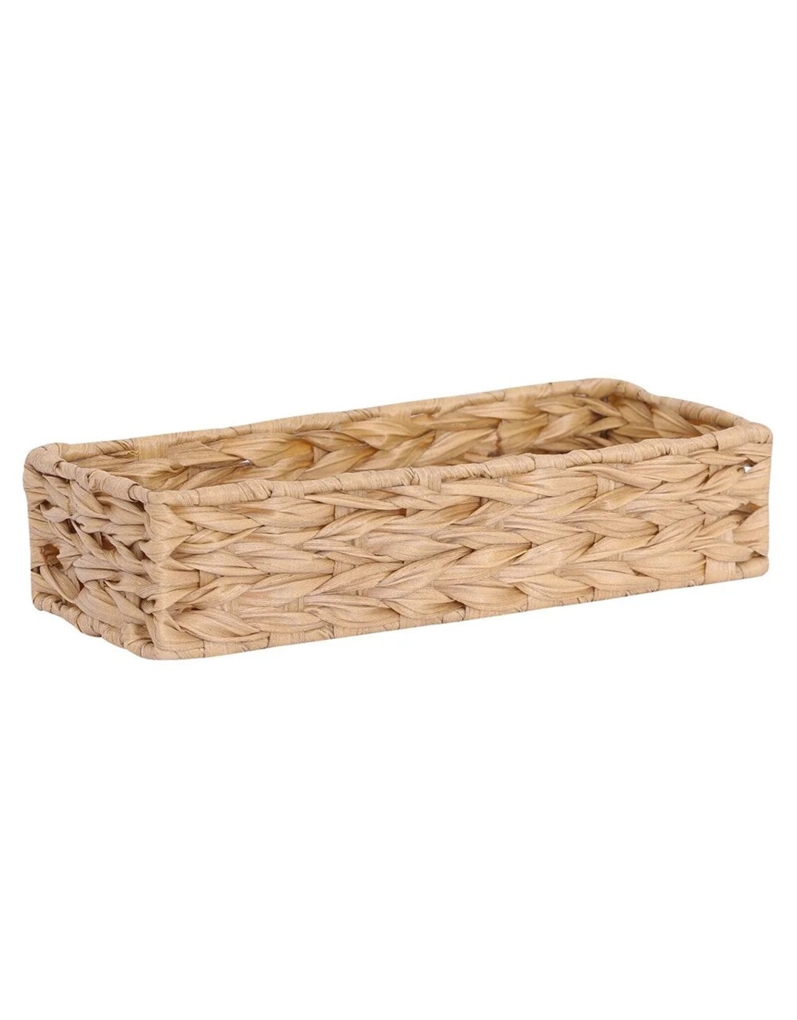 Mud Pie Hyacinth Basket 12x8 Inch Rectangular Storage Basket