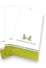Caspari Lauderdale-By-The-Sea Guest Towel Napkins 18pk 2 Beach Chairs