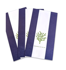 Caspari Lauderdale-By-The-Sea Guest Towel Napkins 18pk Coral Reef DB