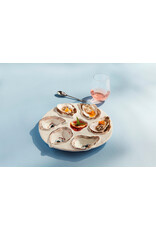 Mud Pie Oyster Server Set W Double-Sided Fork And Spoon