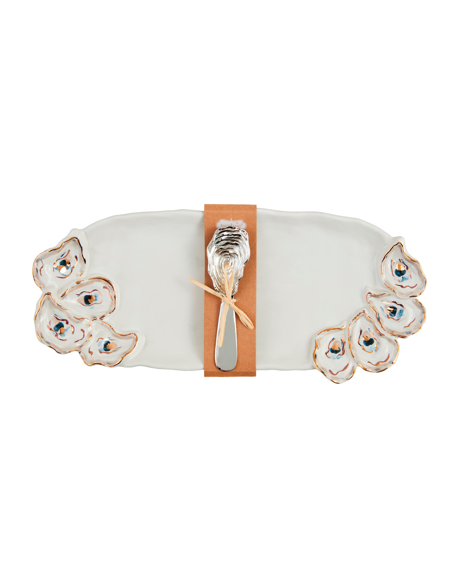 Mud Pie Layered OysterTray and Spreader Set