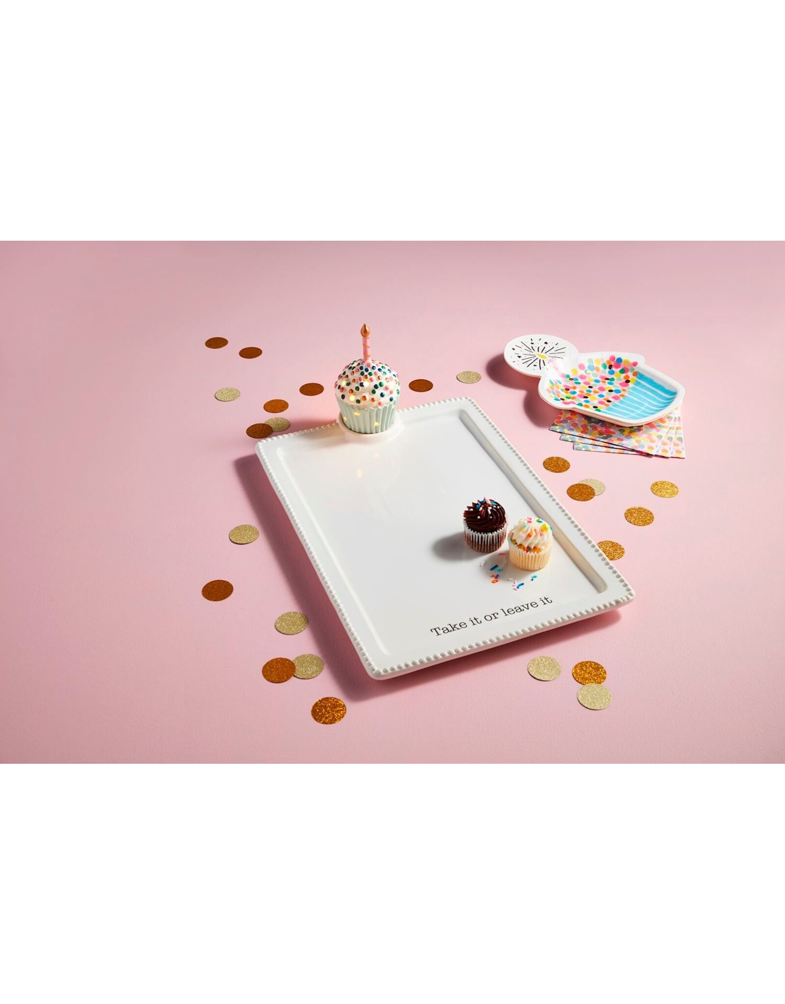 Mud Pie Light-Up Sitter | Cupcake W Birthday Candle