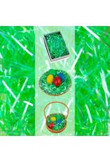 DIGS-N-GIFTS Iridescent Green Easter Grass 1.8 Ounces 3mm Herbe De Paques