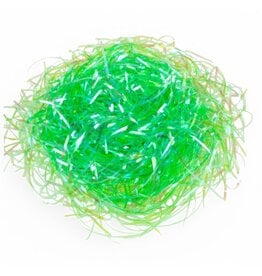 DIGS-N-GIFTS Iridescent Green Easter Grass 1.8 Ounces 3mm Herbe De Paques