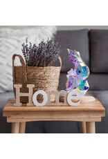 Seasonal Prismatic Iridescent LED Easter Bunny Decor 13 Inch Nibbles