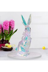 Seasonal Prismatic Iridescent LED Easter Bunny Decor 21 Inch Benjamin