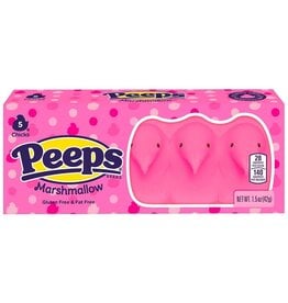 Marshmallow Chicks Easter Candy | Pink 1pk of 5