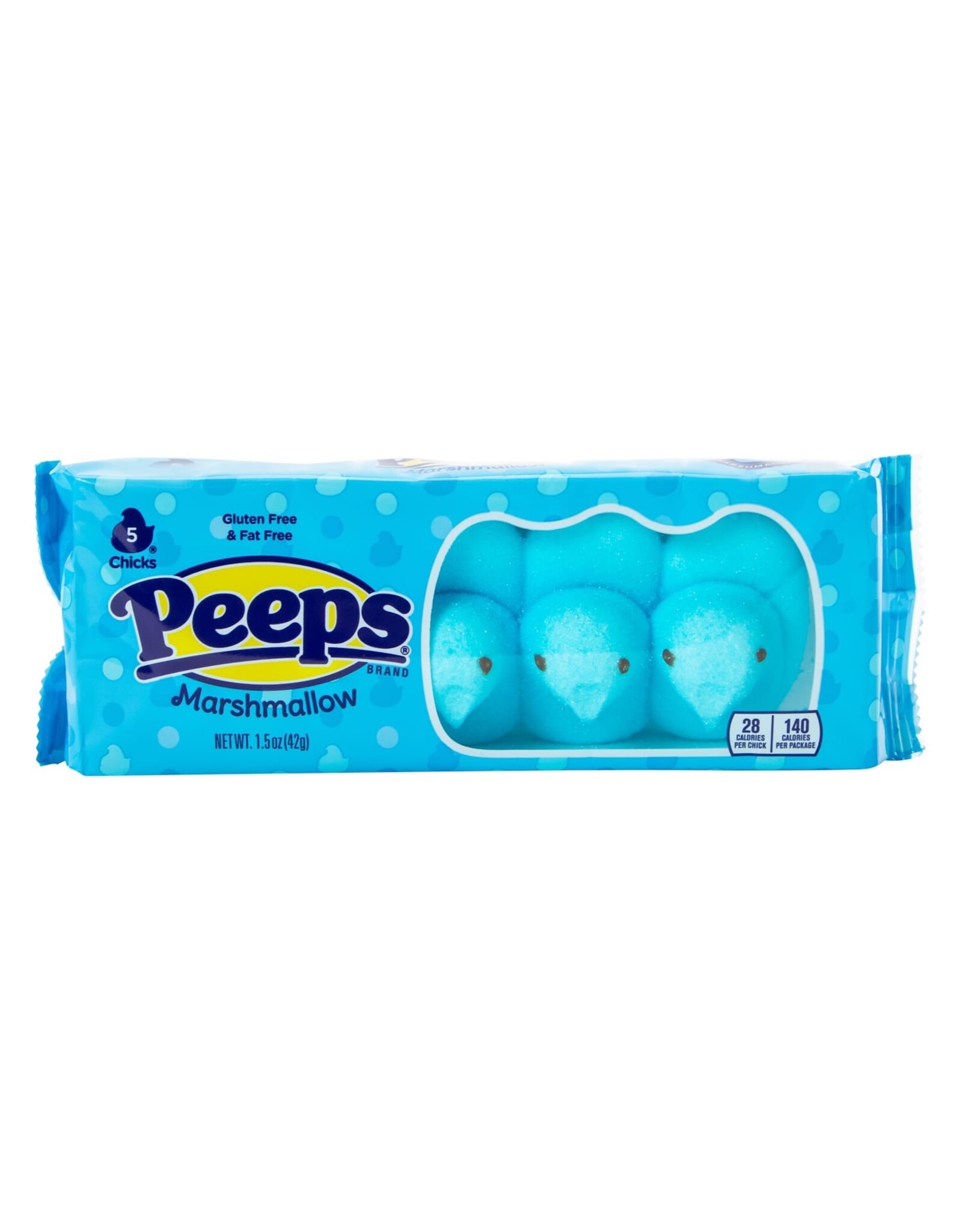 Marshmallow Chicks Easter Candy | Blue 1pk of 5