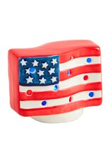 Mud Pie Light-Up Sitter | American Flag USA Patriotic