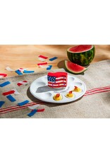 Mud Pie Light-Up Sitter | American Flag USA Patriotic