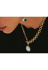 Dean Davidson Jewelry Mini Ipanema Earrings Gold | Iridescent Sky Blue