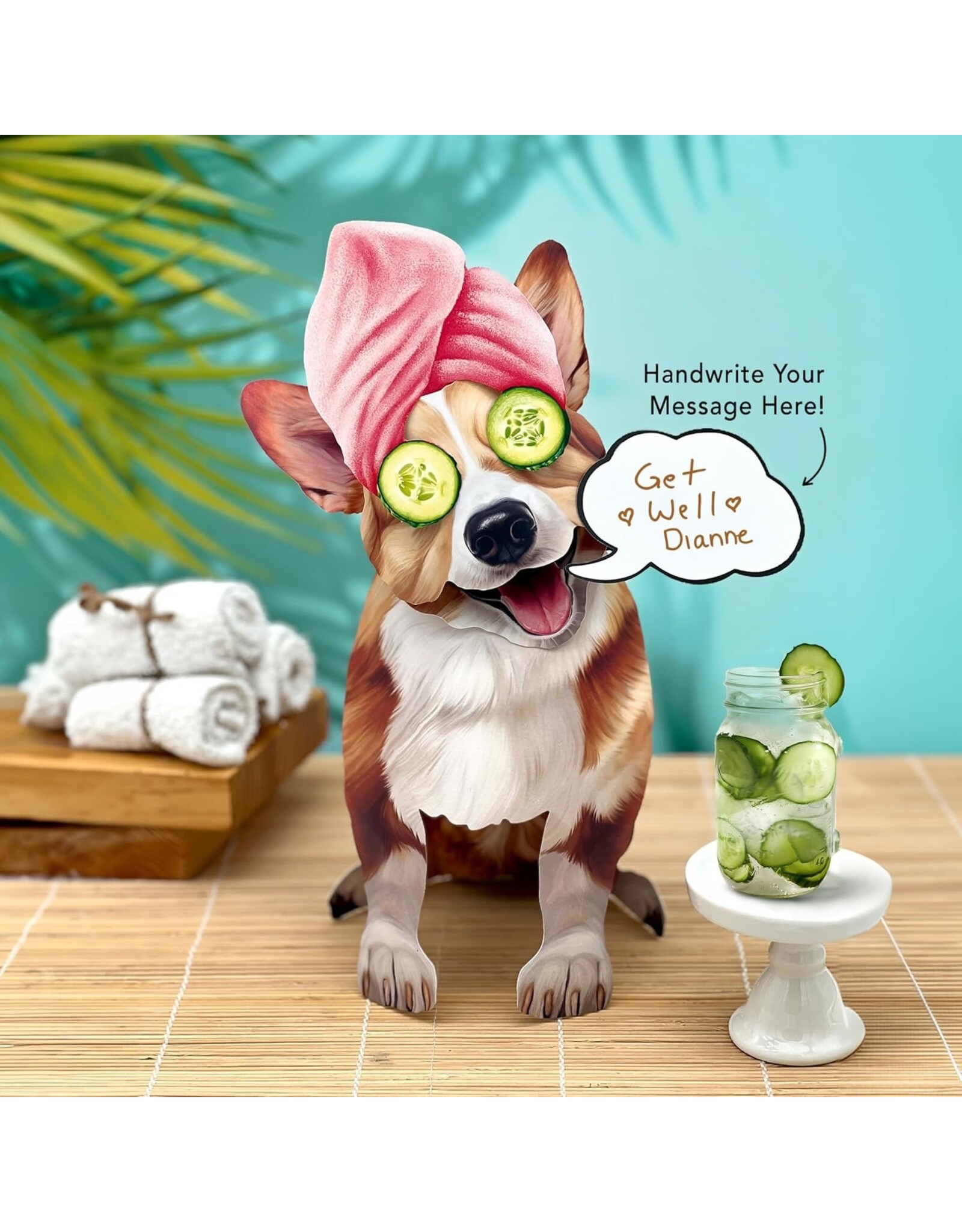 FreshCut Paper Pop Up Pet Cards | Corgi Pop-Up Card