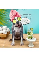 FreshCut Paper Pop Up Pet Cards | Gray Pit Bull Pop-Up Card