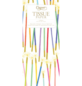 Caspari Gift Tissue Paper 4 Sheets Party Candles Birthday Sparklers