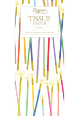 Caspari Gift Tissue Paper 4 Sheets Party Candles Birthday Sparklers