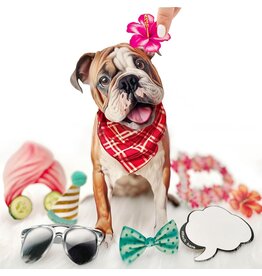 FreshCut Paper Pop Up Pet Cards | English Bulldog Pop-Up Card